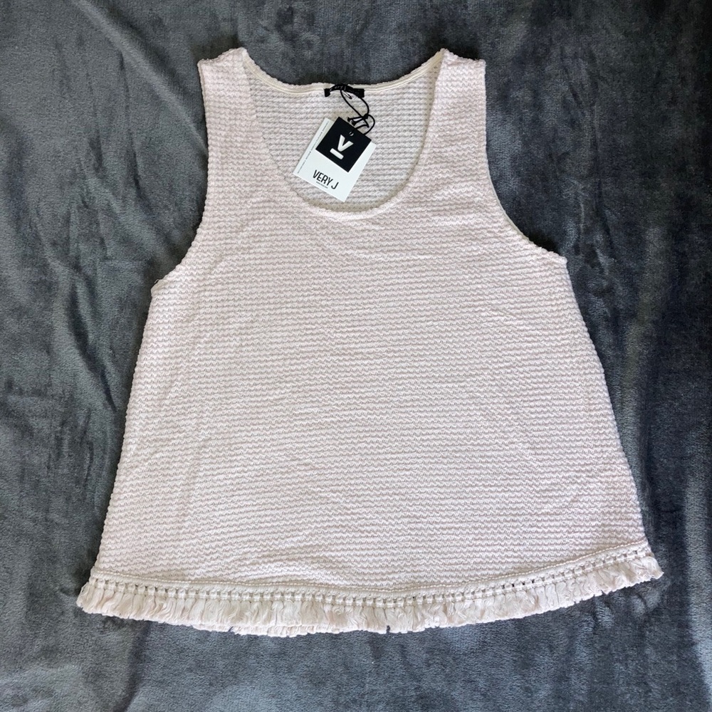Knit Tassel Tank